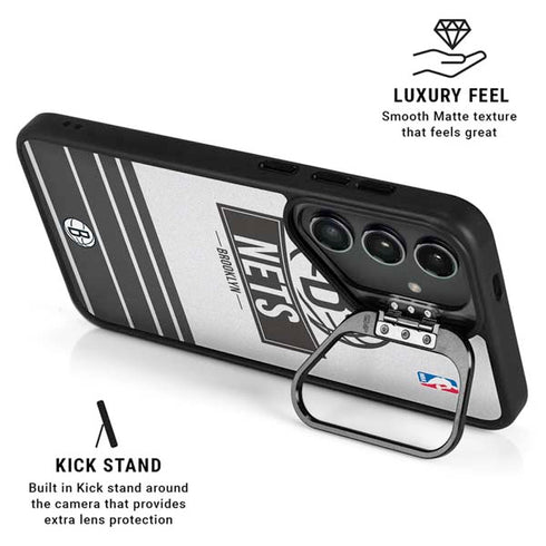 NBA Brooklyn Nets Static Galaxy S25 Kickstand Case